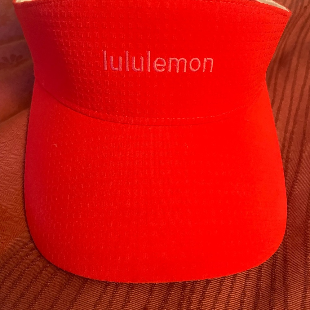 Lululemon Red Visor